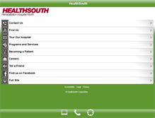 Tablet Screenshot of healthsouthnorthmemphis.com